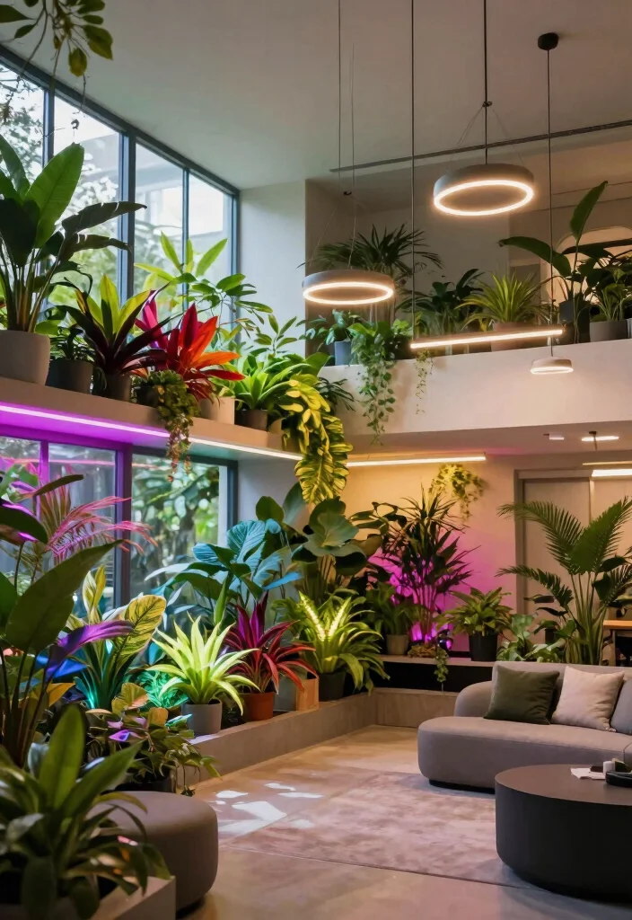 15 Ceiling Pendant Light Ideas That Hang Low Without Hitting Your Head - 15. LED Strip Lights with Pendant Designs 1