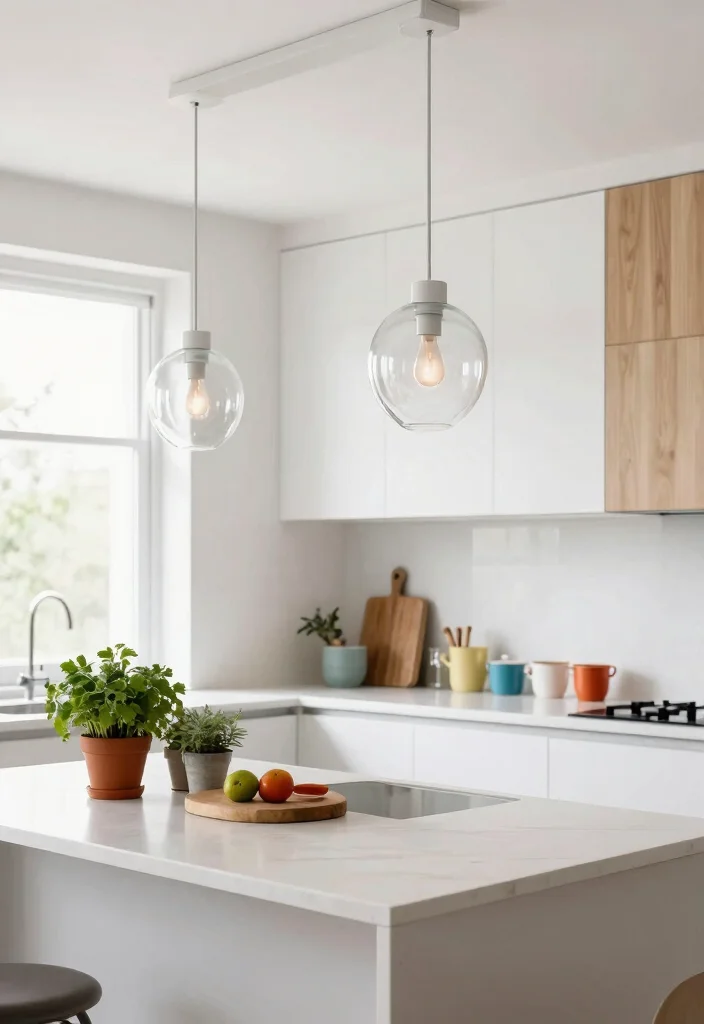 15 Ceiling Pendant Light Ideas That Hang Low Without Hitting Your Head - 3. Minimalistic Glass Shade Pendants 1