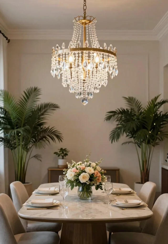 15 Ceiling Pendant Light Ideas That Hang Low Without Hitting Your Head - 6. Elegant Crystal Drop Lights 1