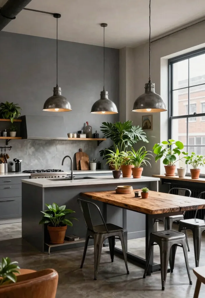 15 Ceiling Pendant Light Ideas That Hang Low Without Hitting Your Head - 7. Industrial Metal Pendant Lights 1