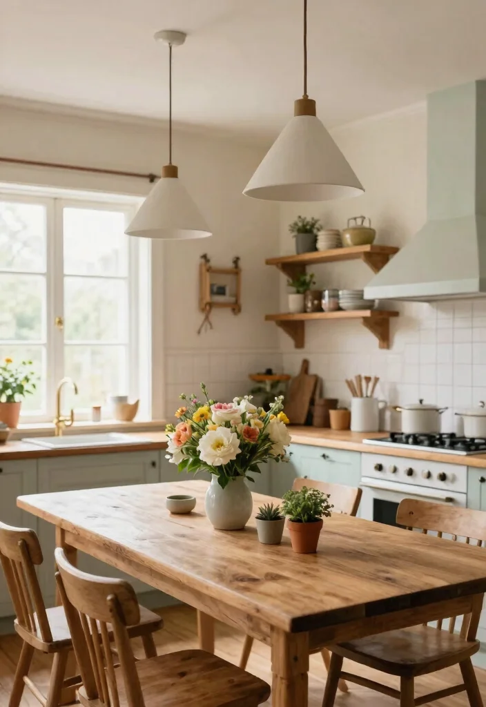 15 Ceiling Pendant Light Ideas That Hang Low Without Hitting Your Head - 9. Country-Style Cone Pendant Lights 1