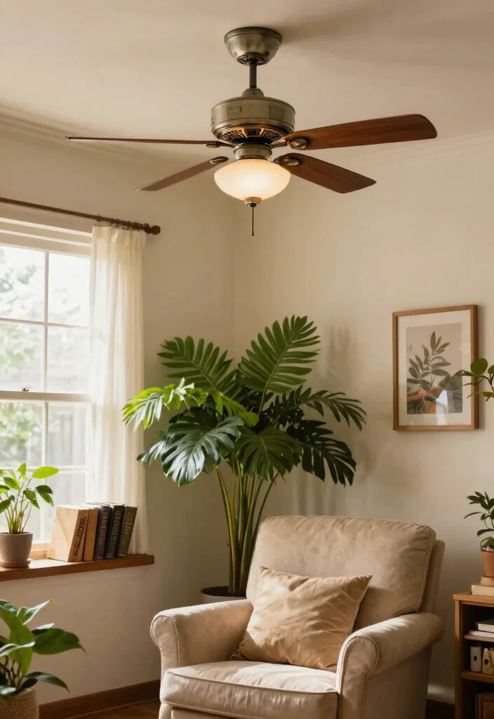 15 Farmhouse Style Ceiling Fan Ideas That Don't Look Cheap - 13. Vintage Reproduction Fan 1