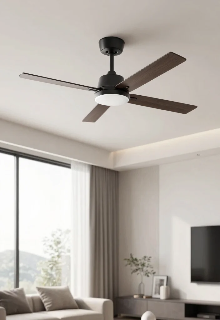 15 Modern Ceiling Fan Ideas That Move Air Without Looking Dated - 10. Bladeless Fans for a Sleek, Modern Touch 1