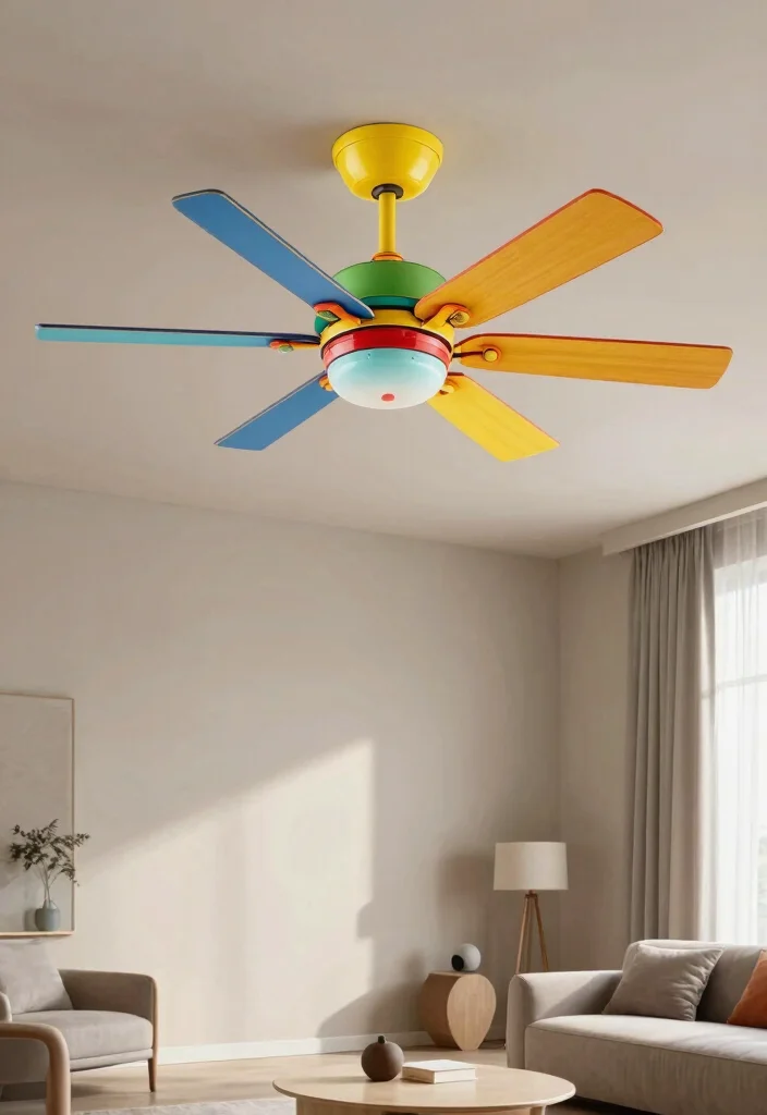 15 Modern Ceiling Fan Ideas That Move Air Without Looking Dated - 14. Statement Fans for a Bold Impact 1