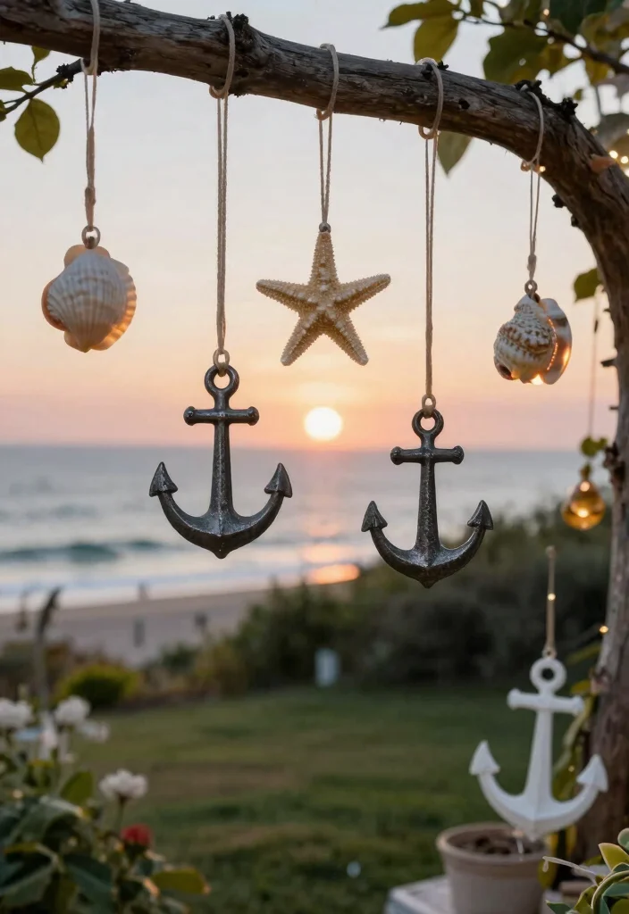 15 Outdoor Christmas Decorations That Survive Wind and Rain - 3. Nautical-Themed Ornaments 1