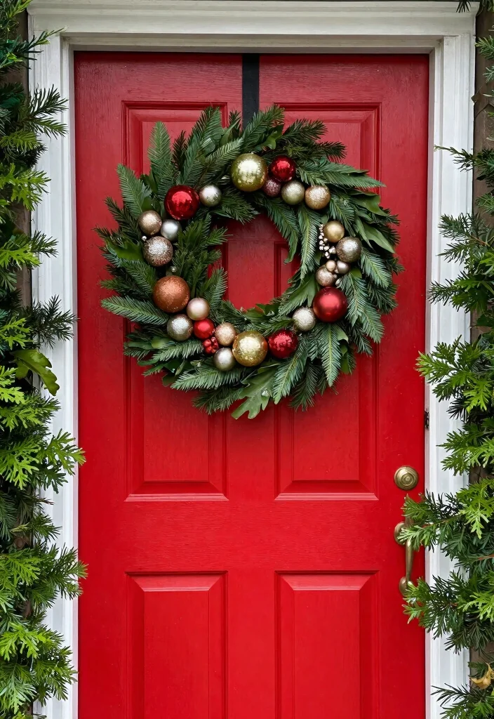 15 Outdoor Christmas Decorations That Survive Wind and Rain - 7. Resilient Wreaths for Outdoor Use 1
