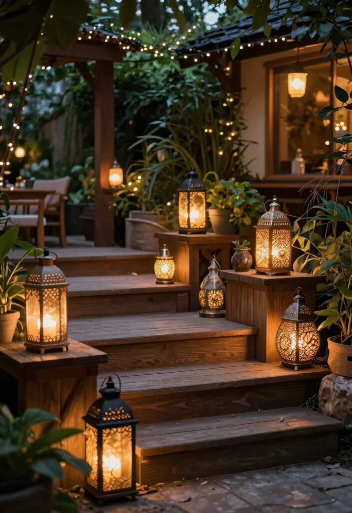 15 Outdoor Christmas Decorations That Survive Wind and Rain - 9. Coastal Lanterns 1