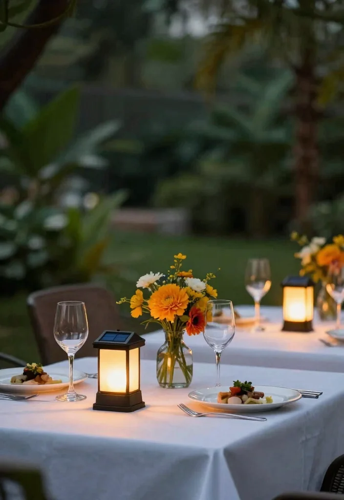 15 Outdoor Patio Lights That Install Without Hardwiring - 15. Solar-Powered Table Lanterns 1