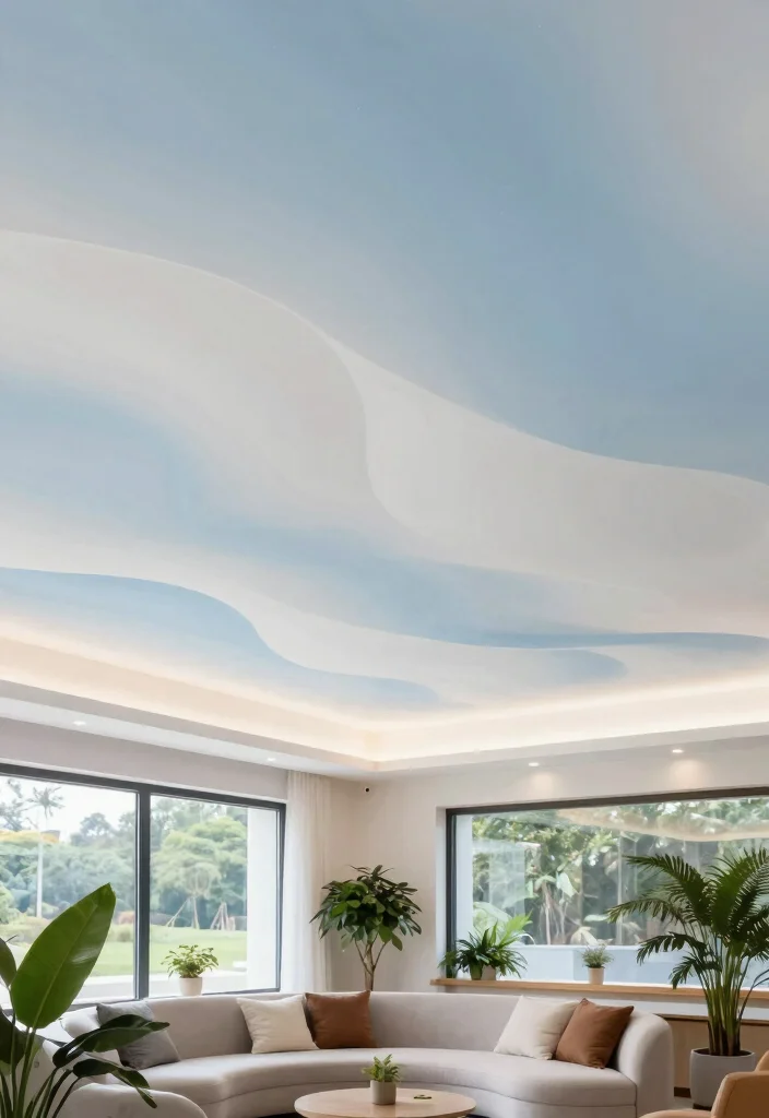 15 PVC False Ceiling Ideas That Look High-End on a Budget - 13. Soft Curves for a Relaxing Vibe 1
