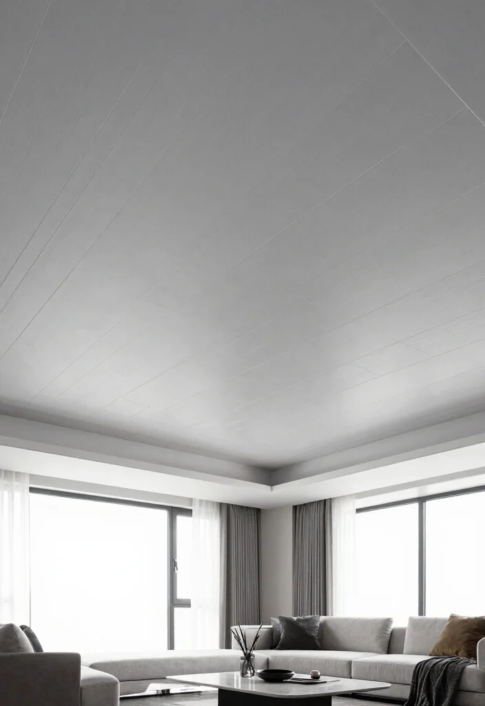 15 PVC False Ceiling Ideas That Look High-End on a Budget - 15. Simple Yet Stylish Paneling 1