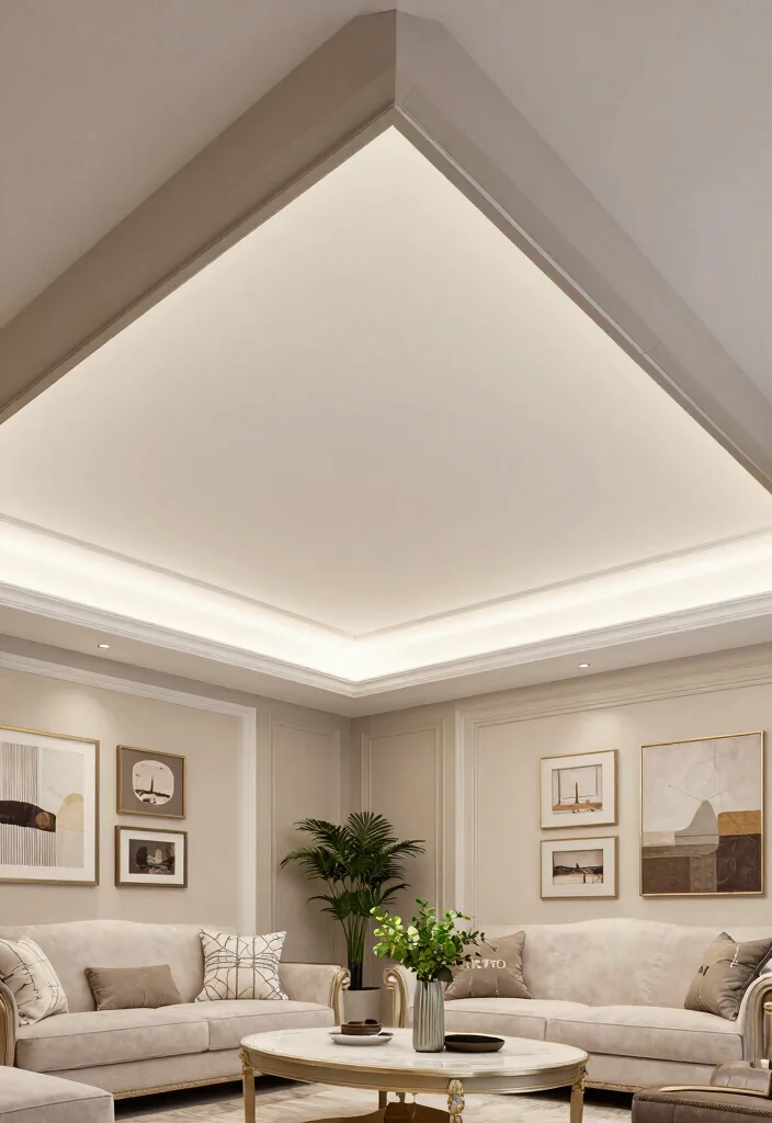 15 PVC False Ceiling Ideas That Look High-End on a Budget - 2. Elegant Tray Ceilings 1