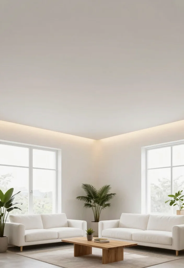 15 PVC False Ceiling Ideas That Look High-End on a Budget - 6. Minimalist White Ceilings 1