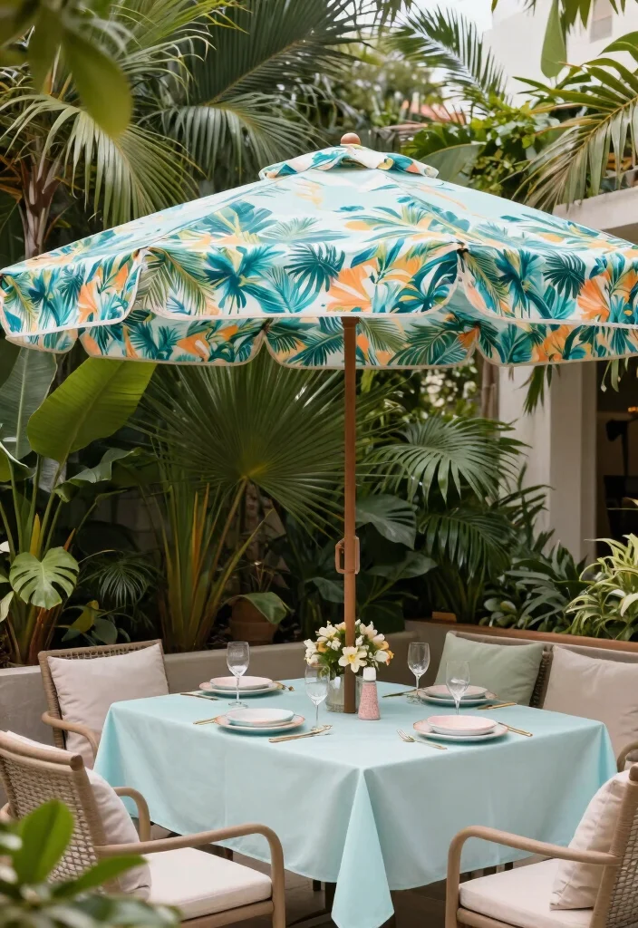 15 Patio Umbrella Ideas That Stay Put in Wind Without Tipping Over - 10. Customizable Patio Umbrellas 1