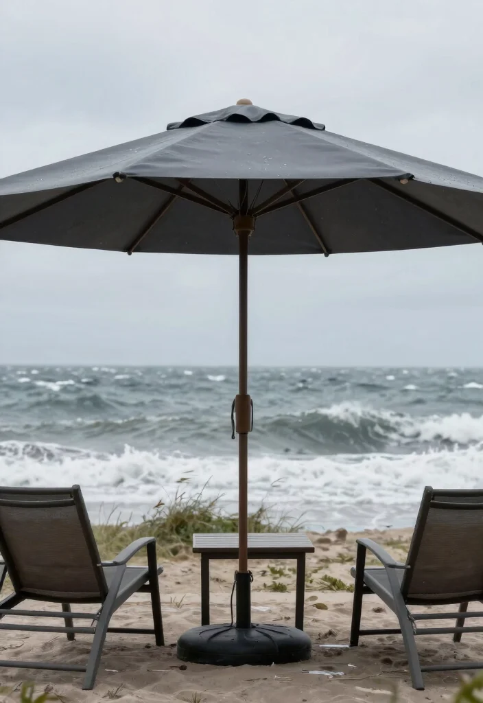 15 Patio Umbrella Ideas That Stay Put in Wind Without Tipping Over - 11. Wind-Resistant Umbrellas with Reinforced Frames 1