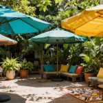 15 Patio Umbrella Ideas That Stay Put in Wind Without Tipping Over