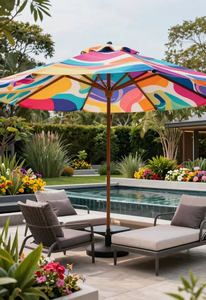 15 Patio Umbrella Ideas That Stay Put in Wind Without Tipping Over - 5. Artistic Sculptural Umbrellas 1