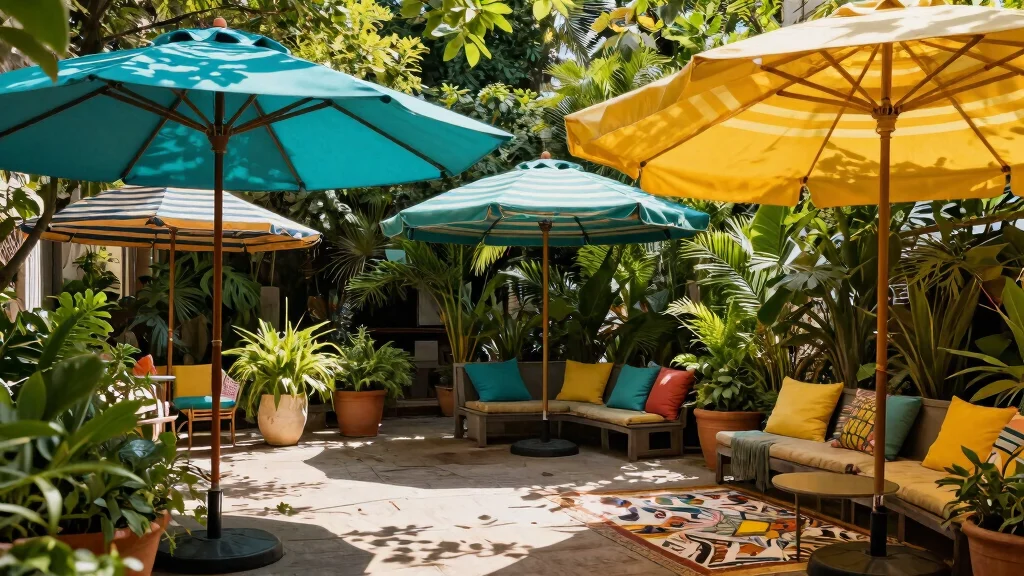 15 Patio Umbrella Ideas That Stay Put in Wind Without Tipping Over