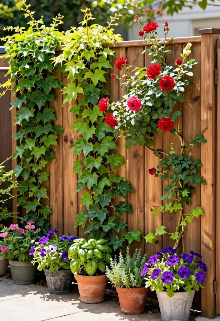 15 Privacy Fence Panels Ideas That Block Views Fast - 1. Lush Green Vertical Garden Panels 1