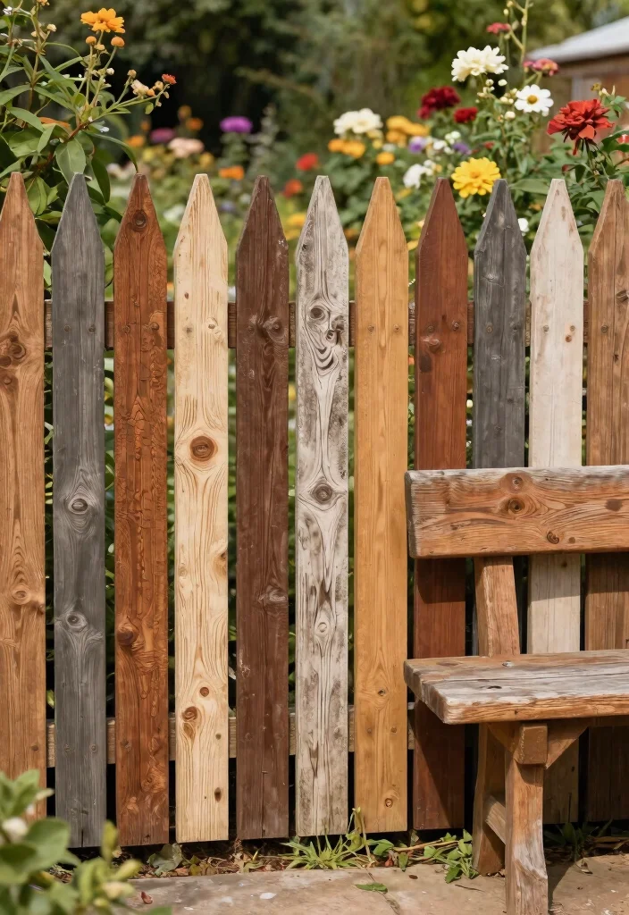 15 Privacy Fence Panels Ideas That Block Views Fast - 10. Reclaimed Wood Privacy Fences 1