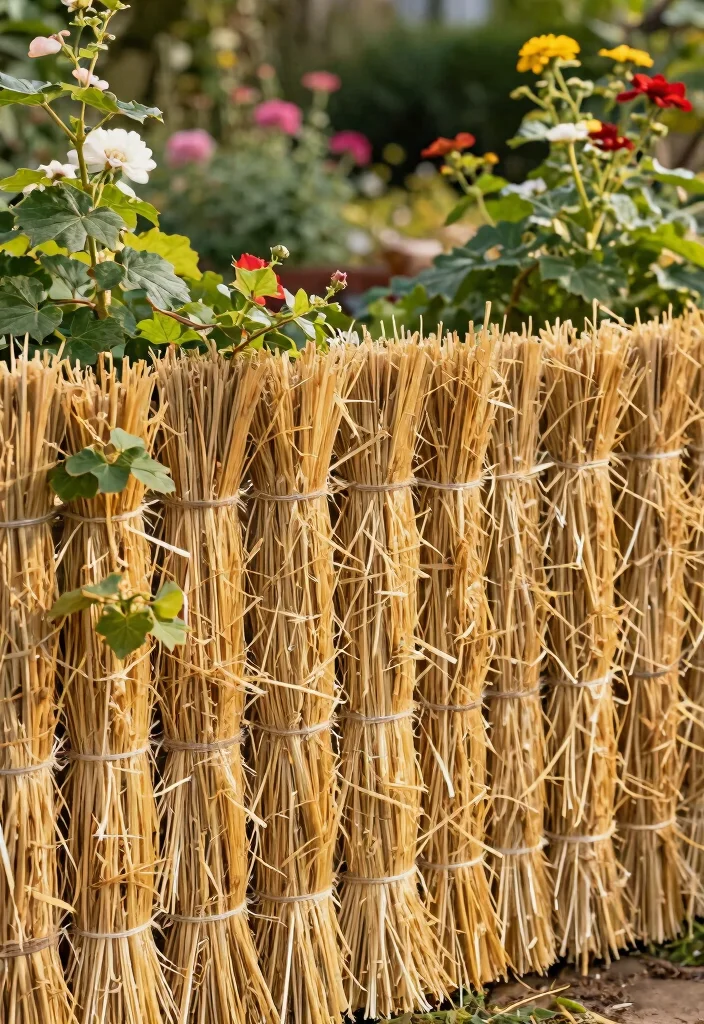 15 Privacy Fence Panels Ideas That Block Views Fast - 11. Eco-Friendly Straw Bale Fences 1