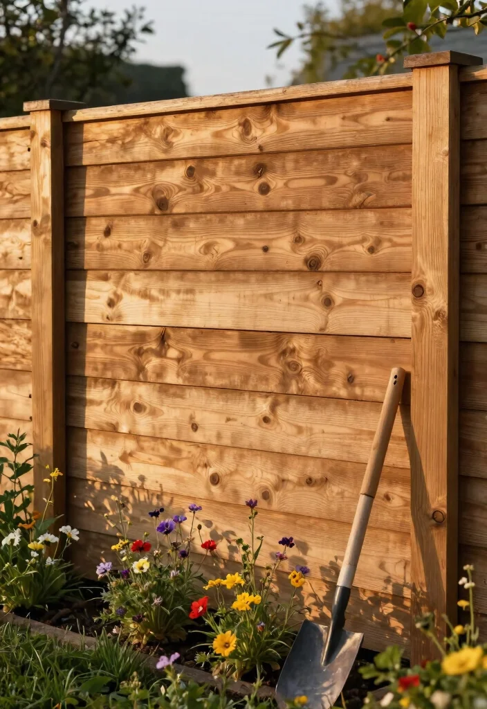 15 Privacy Fence Panels Ideas That Block Views Fast - 2. Rustic Wooden Privacy Panels 1