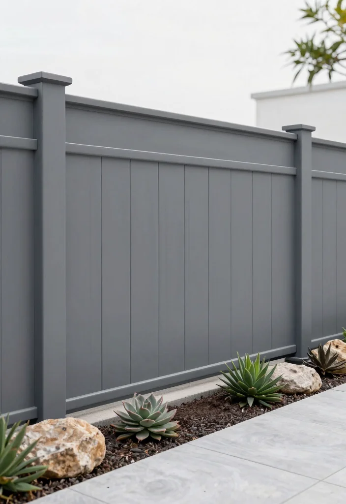 15 Privacy Fence Panels Ideas That Block Views Fast - 3. Modern Composite Privacy Panels 1