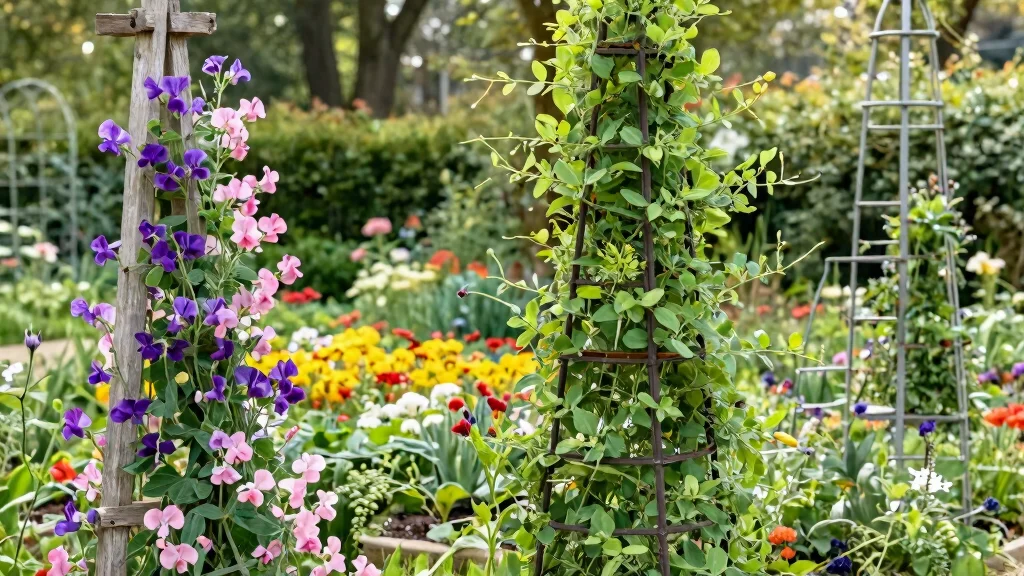 15 Sweet Pea Trellis Ideas That Support Heavy Vines All Season