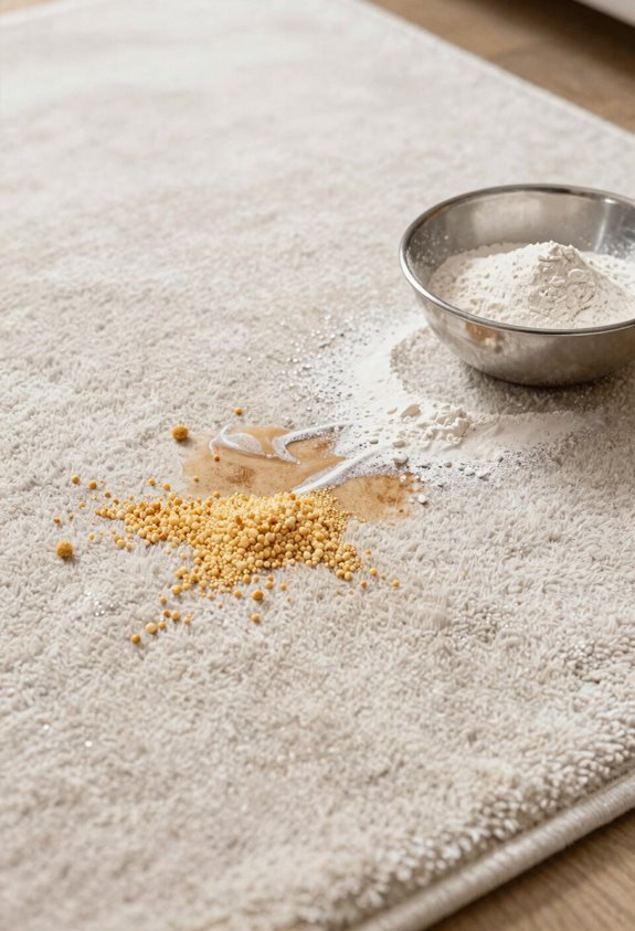 absorb oil with pantry powders
