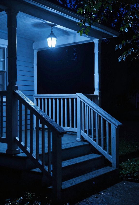 blue lights symbolize autism awareness and memorials