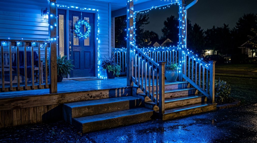 blue porch lights indicate support