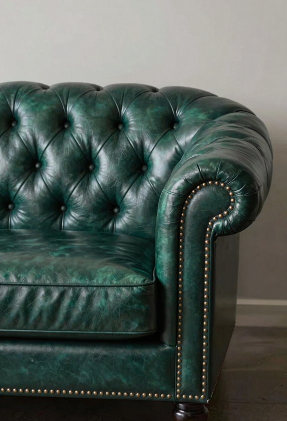 chesterfield rolled arms tufted