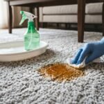 how to remove furniture polish from rug
