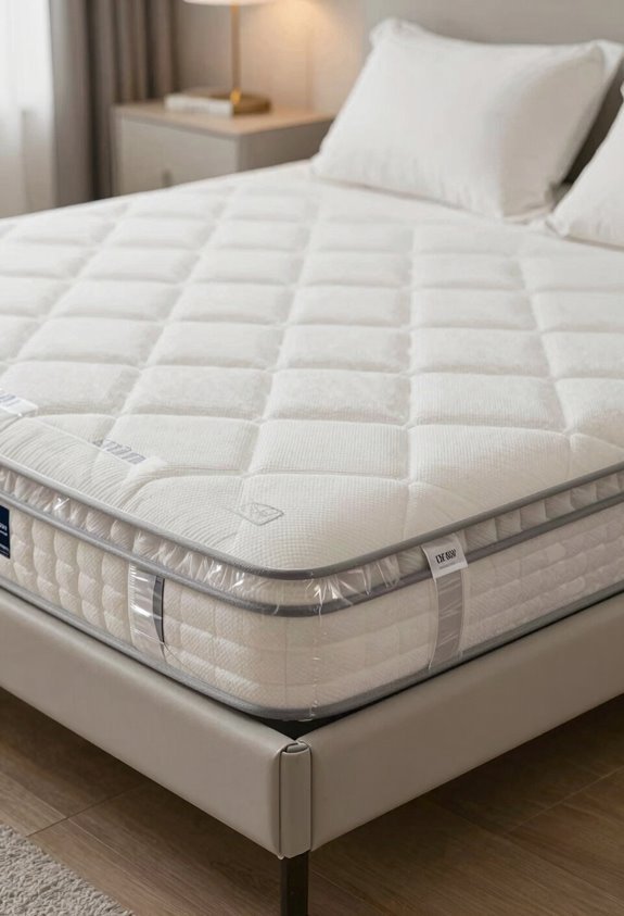 hybrid mattress pocketed coils pressure relief quiet boxed shipping