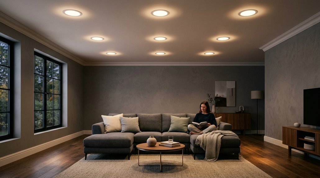 installing recessed living room lights