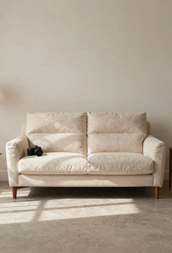 measuring sofa length depth height