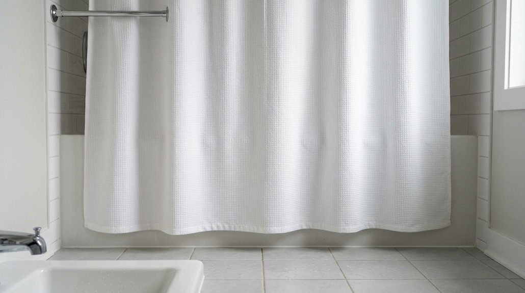 shower curtain floor length debate